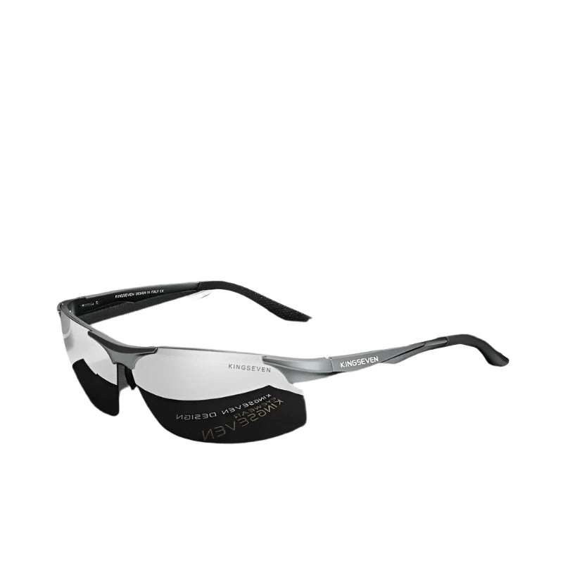 KINGSEVEN Cycling Polarized Men Aluminum Sunglasses Driving Mirror Lens Male Sun Glasses Aviation Women For Men Eyewear-WAYBIKER