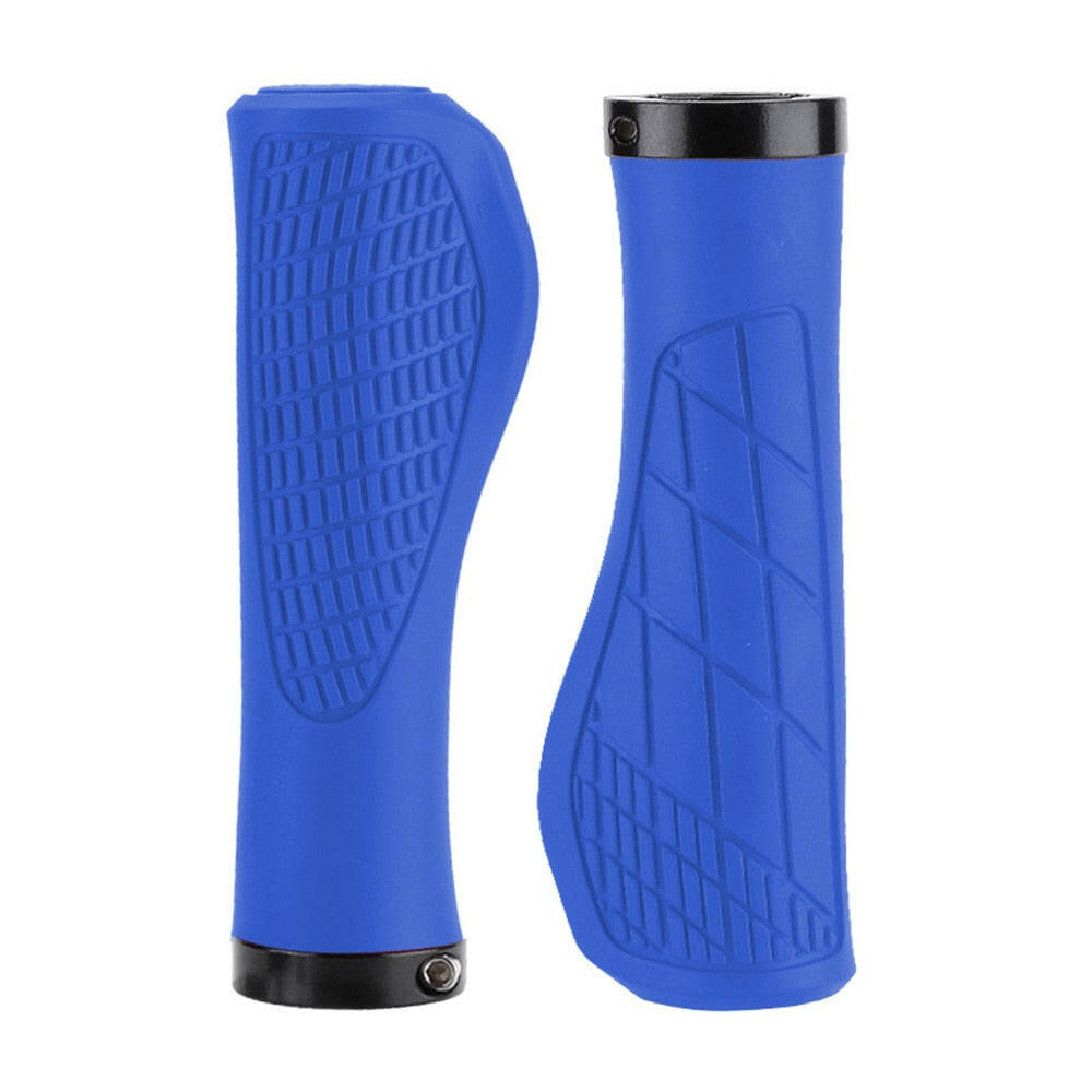 1Pair Mountain Bike Handlebar Grips Anti-skid Comfortable Lockable Bicycle Grips Soft Rubber MTB Bike Grips Cycling Bike Parts-WAYBIKER