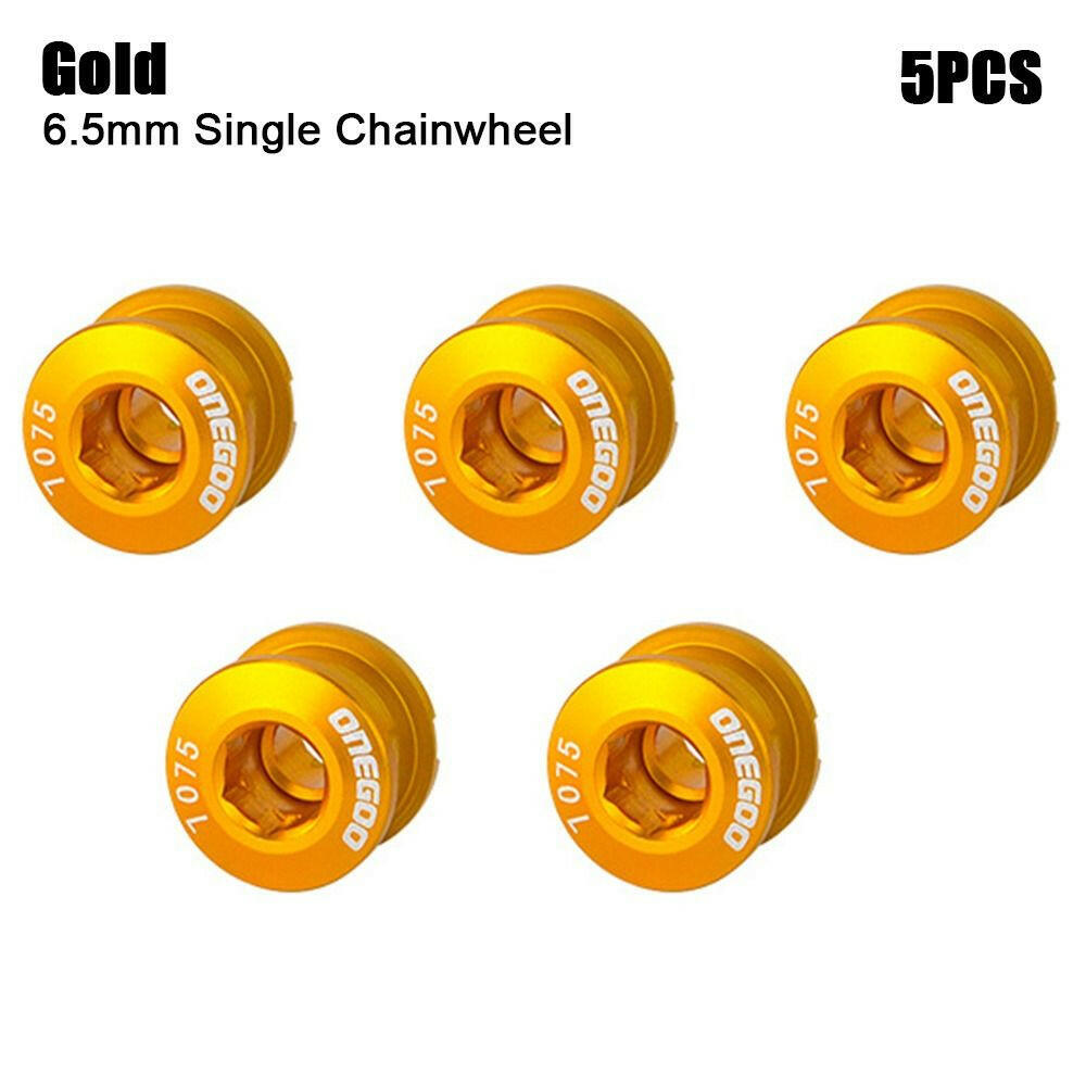 5Pcs MTB Bicycle Single/Double Chainwheel Screws Cycling Chainring Wheel Bolt Alloy 7075 6.5mm/8.5mm Road Bike Disc Screws-WAYBIKER