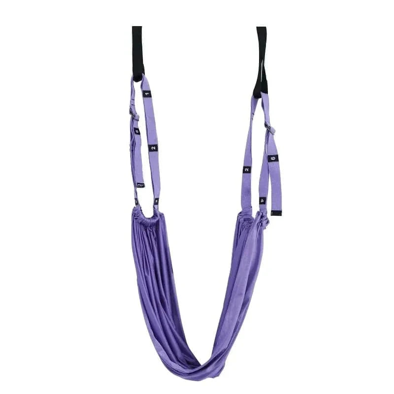 Adjustable Aerial Yoga Strap Elastic Stretch Door Hanging Yoga Belts Hammock Swing Fitness Handstand Rope Training Device Women-WAYBIKER
