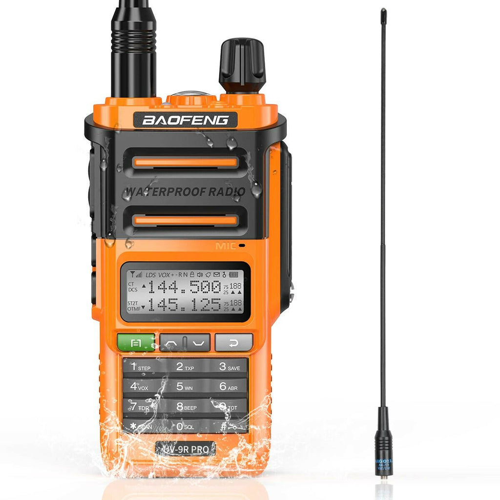 Baofeng UV-9R Pro IP68 Waterproof  Walkie Talkie Dual Band 16KM S22 Radio VHF UHF CB Ham Radio UV-9R Plus Portable Two Way Radio-WAYBIKER