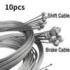 10PC Bicycle Brakes Line Road Mountain Bike Brake Cable Universal Bicycle Shift Cable Durable Road MTB Brake Shift Wire-WAYBIKER