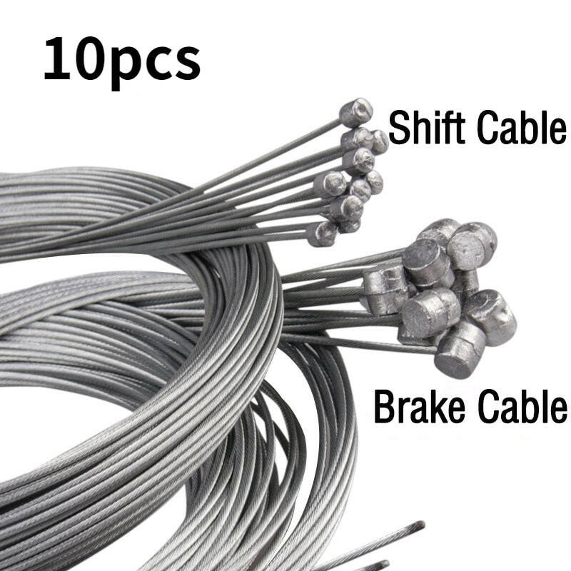 10PC Bicycle Brakes Line Road Mountain Bike Brake Cable Universal Bicycle Shift Cable Durable Road MTB Brake Shift Wire-WAYBIKER