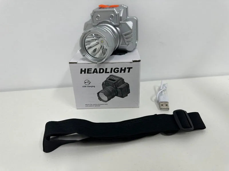 Strong Super Bright Headlamp LED Head Mounted Fishing Torch Outdoor Long Rang Camping Cycling Hunting Searchlight Headlight-WAYBIKER