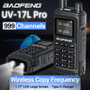 Baofeng UV-17 Pro V2 Walkie Talkie Tri Band Wireless Copy Frequency Long Range 50KM Two Way Radio UV-5R 21 PRO L Ham Radio