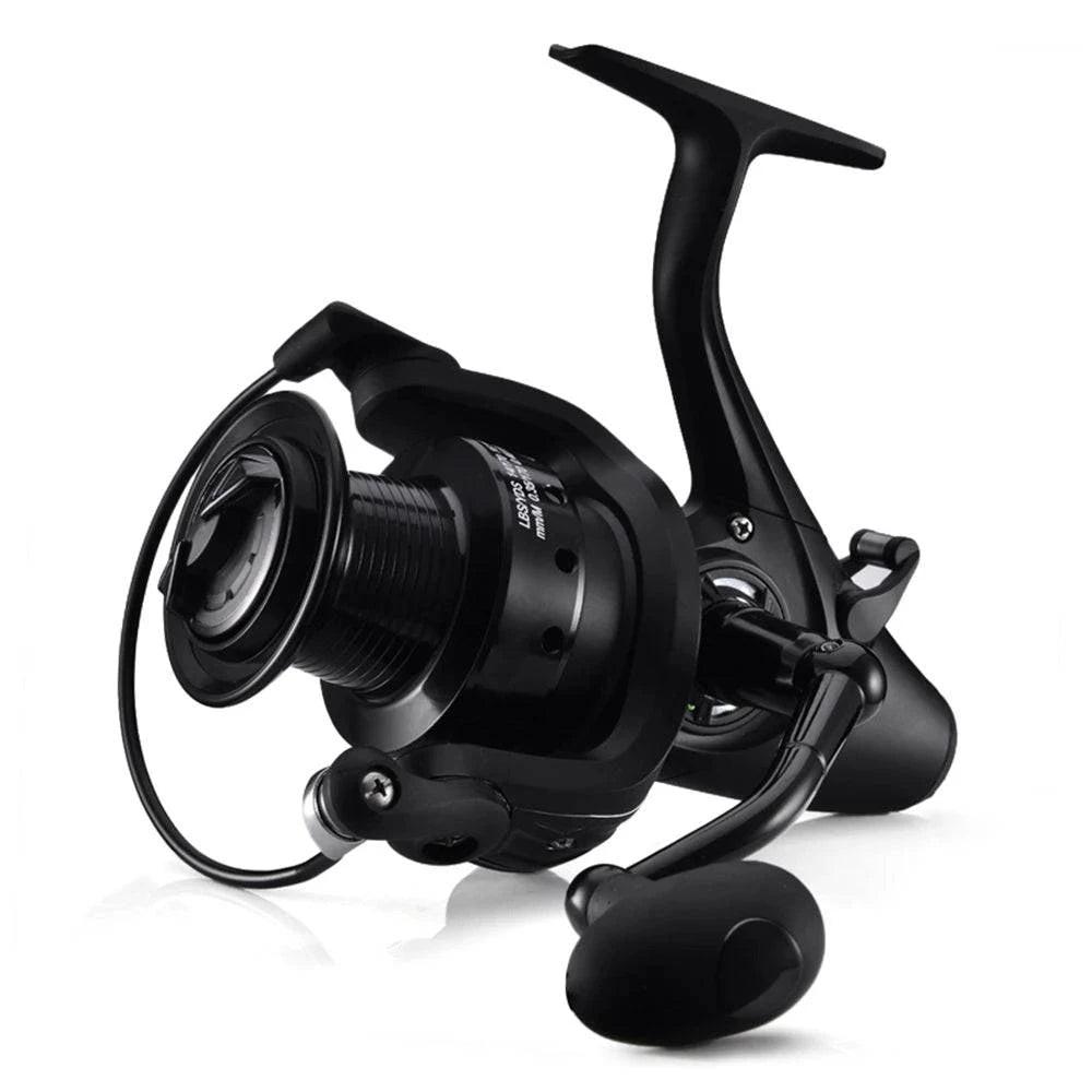 12+1 BB Spinning Reel with Front and Rear Double Drag Carp Fishing Reel Left Right Interchangeable for Saltwater Freshwater-WAYBIKER