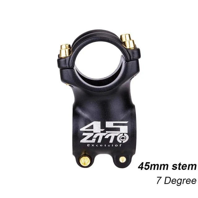 ZTTO Bicycle MTB 7 Degree 45mm Stem 31.8mm High-Strength Lightweight Handlebar Stem For Gravel XC AM Mountain Road Bike Parts-WAYBIKER