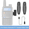 2PCS Baofeng Walkie Talkie 2 Pin Wireless Bluetooth PTT Headset Earpiece K Plug Type-C Microphone Headset UV-5R BF-888S K5-WAYBIKER