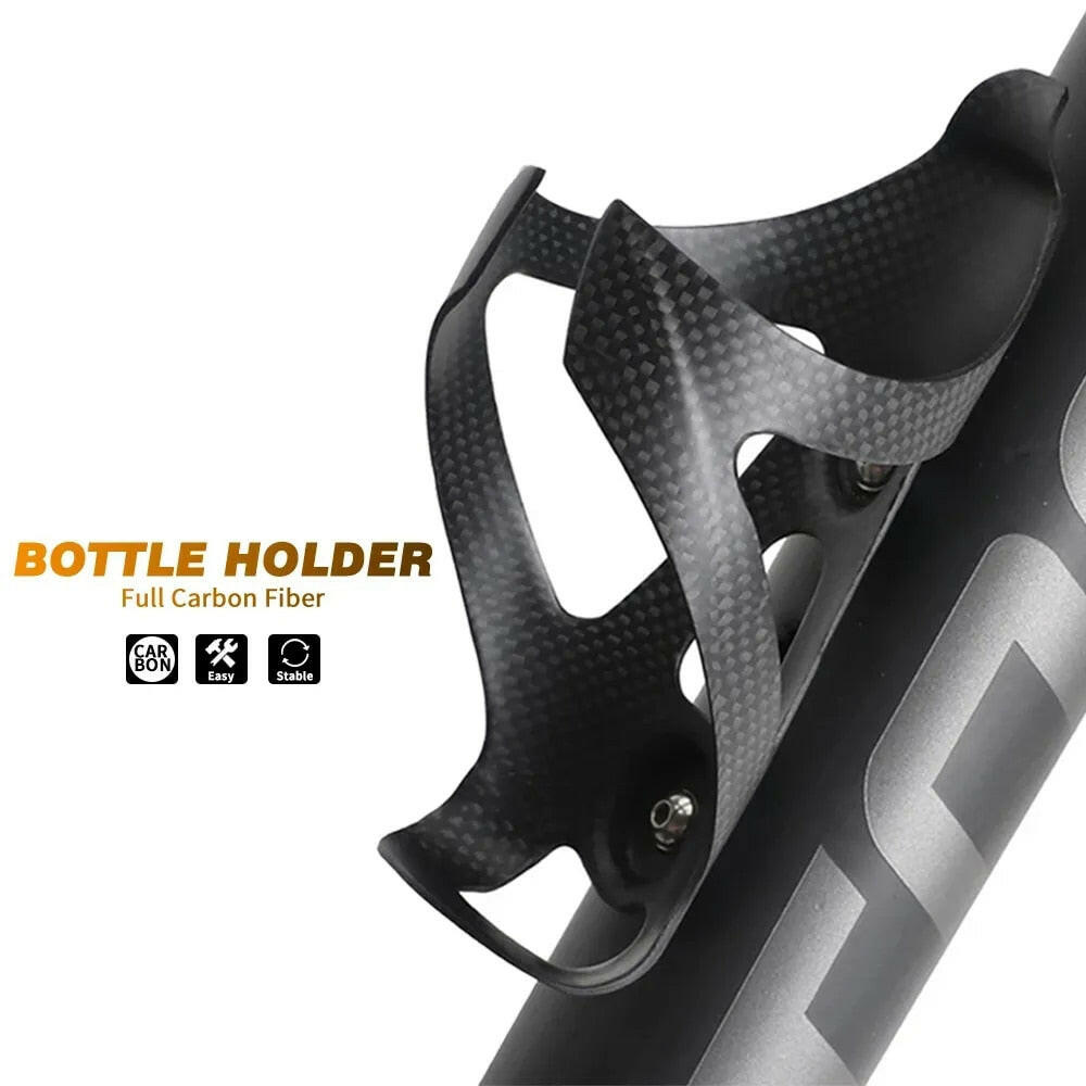 3K Full Carbon Fiber Bicycle Water Bottle Cage Matte/Glossy MTB Road Bike Bottle Holder Ultra Light Carbon Fiber Cycle Equipment