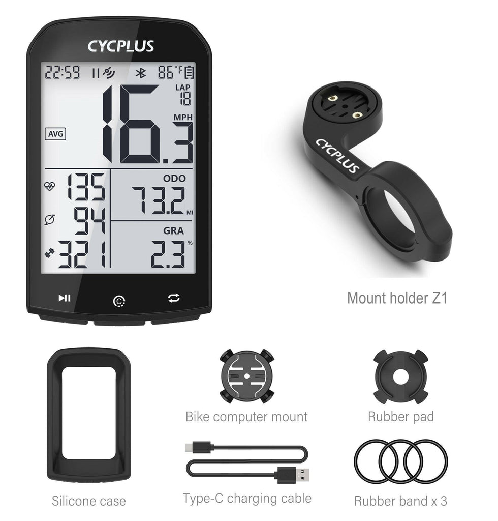 GPS Bike Computer Wireless CYCPLUS M1 Waterproof Speedometer Odometer ANT+ Bluetooth5.0 Cycling Bicycle Accessories-WAYBIKER