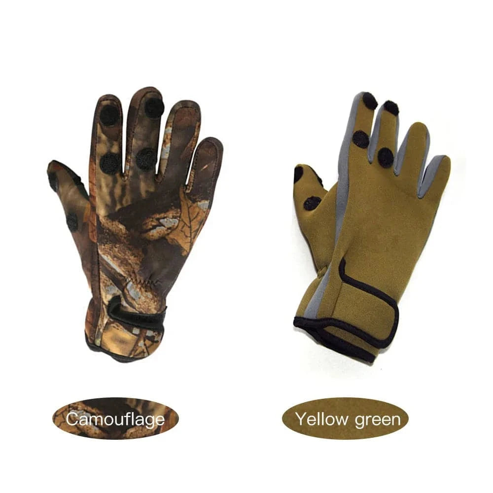 Fishing Gloves Seasons Fishing Mitts Wear Resistant Fishing Gloves Hunting Cycling Working Training Gloves-WAYBIKER