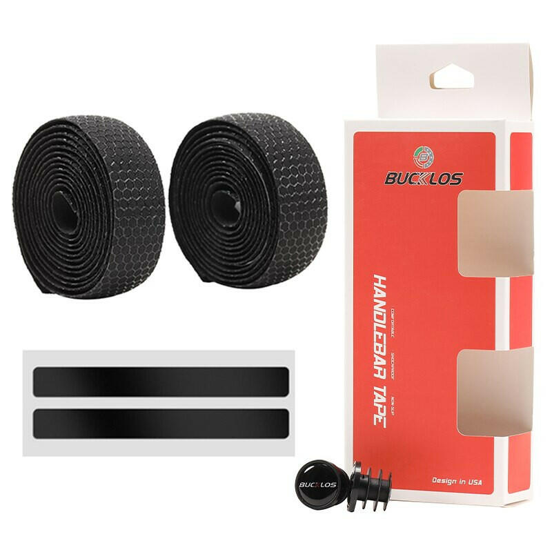 BUCKLOS Road Bike Handlebar Tape Anti Slip Silica Gel Handlebar Tape Shock Absorption Cycling Bar Tape Bicycle Accessories-WAYBIKER