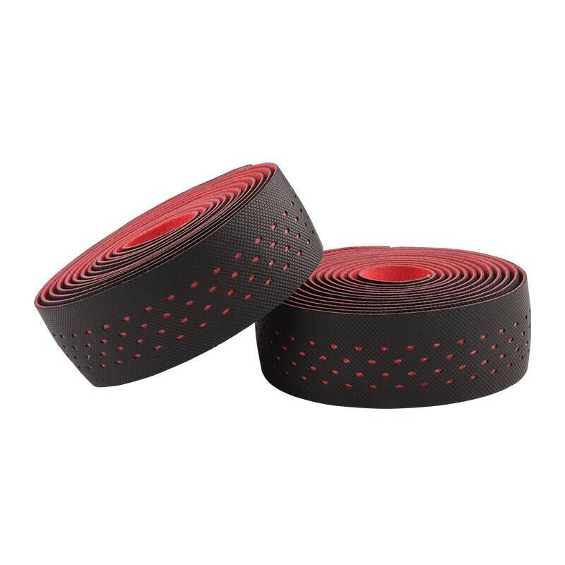 BOLANY Road Bike Punch Handlebar Tape Wrap Shockproof Anti-slip With Adhesive Back With Bar Plugs Bicycle Cycling Accessories-WAYBIKER