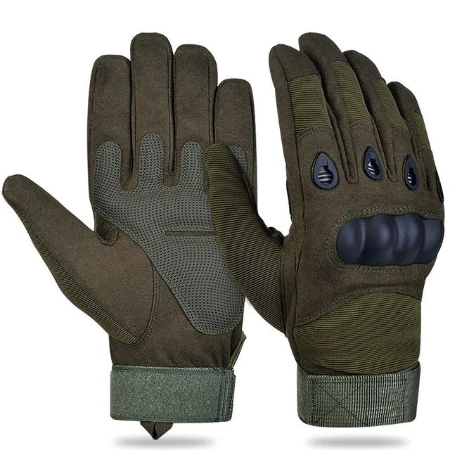 Motorcycle Gloves Military Tactic Combat Hunting Shooting Anti-slip Outdoor Riding Knuckle Protective Gloves Bycicle Accessories-WAYBIKER