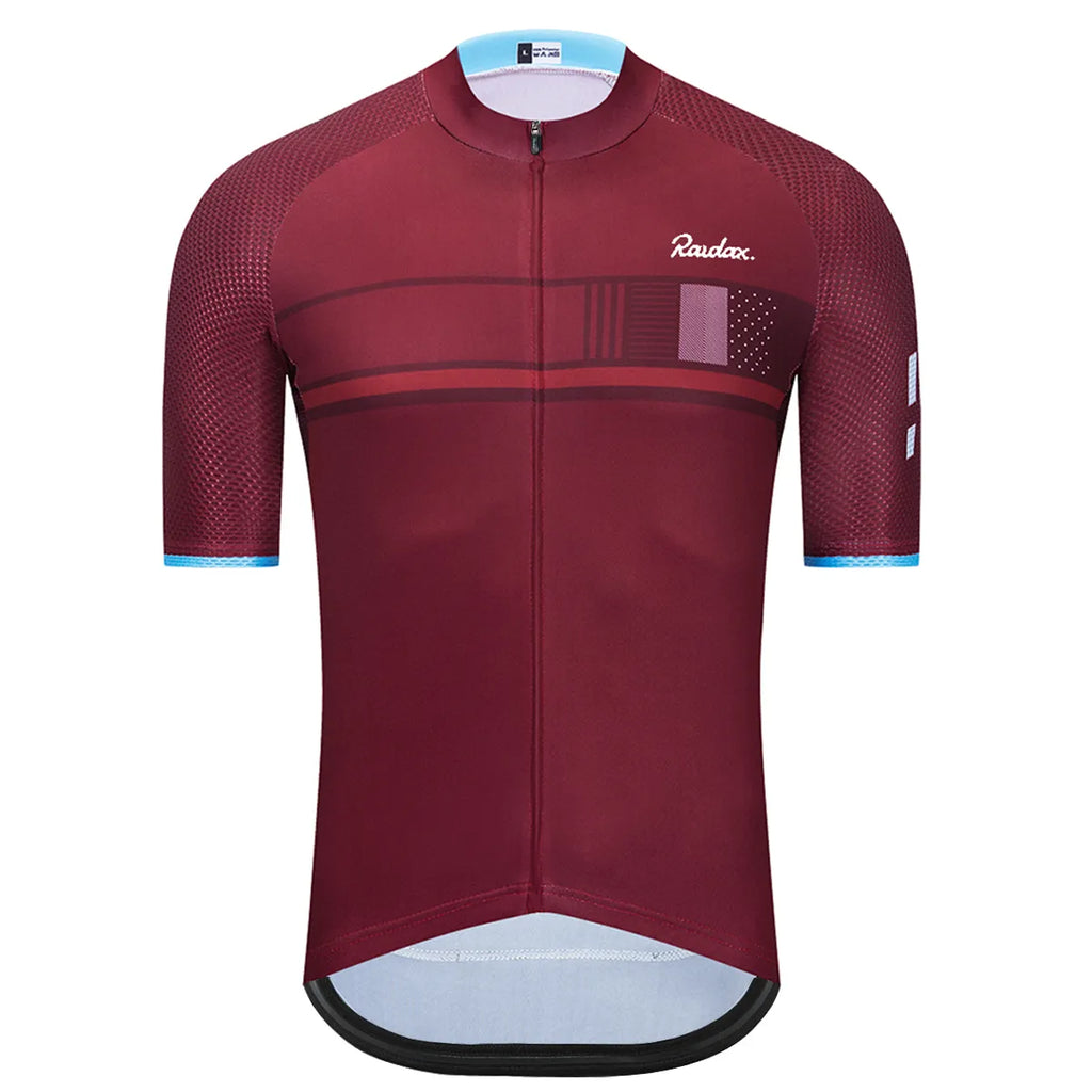 Unisex Cycling Jersey RAUDAX Breathable Cycling Racing Bike Shirts Cycling Clothes Maillot Summer MTB Ropa Ciclismo Uniform Kit-WAYBIKER