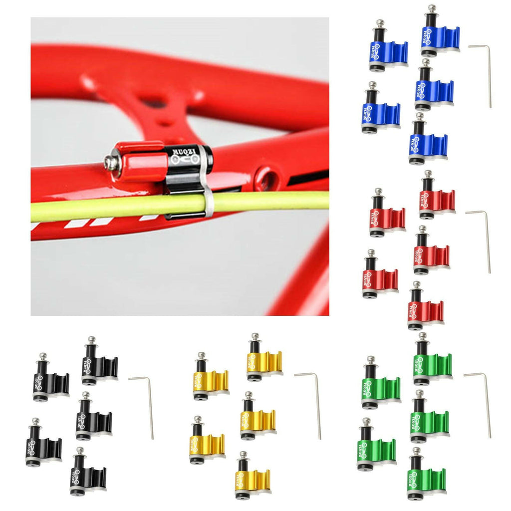 5Pcs Cable Guide Brake Line Holder Fixing Clamps Adapter-WAYBIKER