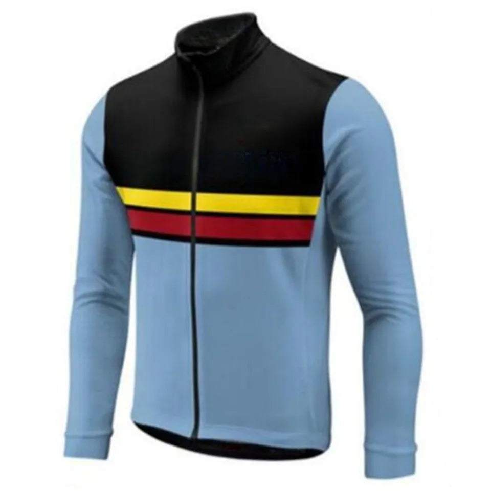 Cycling Jersey Spring Autumn Team Morvelo Long Sleeve Mens Cycling Jersey Ropa Ciclismo Bike Bicycle Clothes Clothing-WAYBIKER