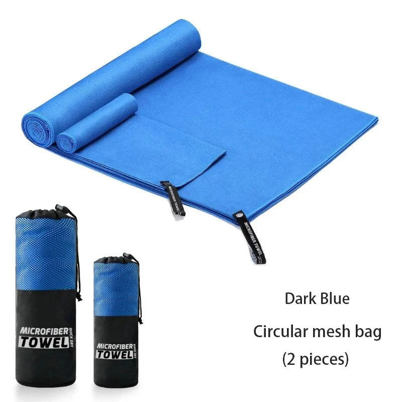 2 Pieces Of 80 X 40CM And 152 X 76CM Quick Drying Sports Towels, Swimming, Fitness, Camping, Running, Beach Towels-WAYBIKER
