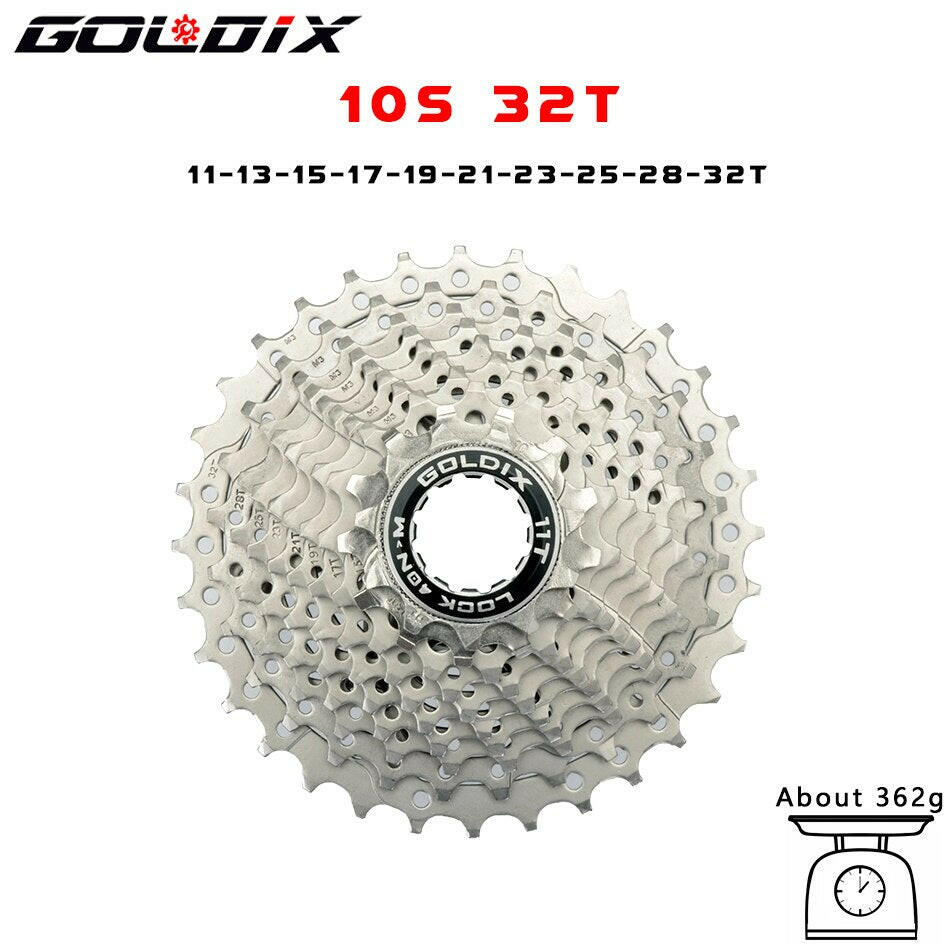 GOLDIX Road Bike 8 9 10 11 Speed Velocidade 11-25T/28T/32T/34T/36T Bicycle Cassette Freewheel MTB Sprocket for SHIMANO SRAM-WAYBIKER