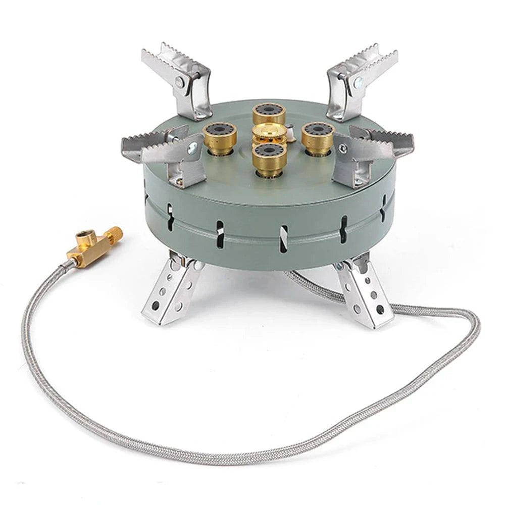 Outdoor Electronic Ignition Stoves High-Power Portable Foldable Adjustable Firepower Furnace Gasstove Camping Hiking-WAYBIKER