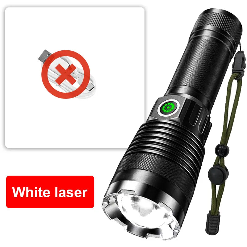 2000M Ultra Powerful Led Flashlight Tactical Torch Usb Rechargeable Flashlight 18650 XHP360 Camping Lantern Waterproof Hand Lamp-WAYBIKER