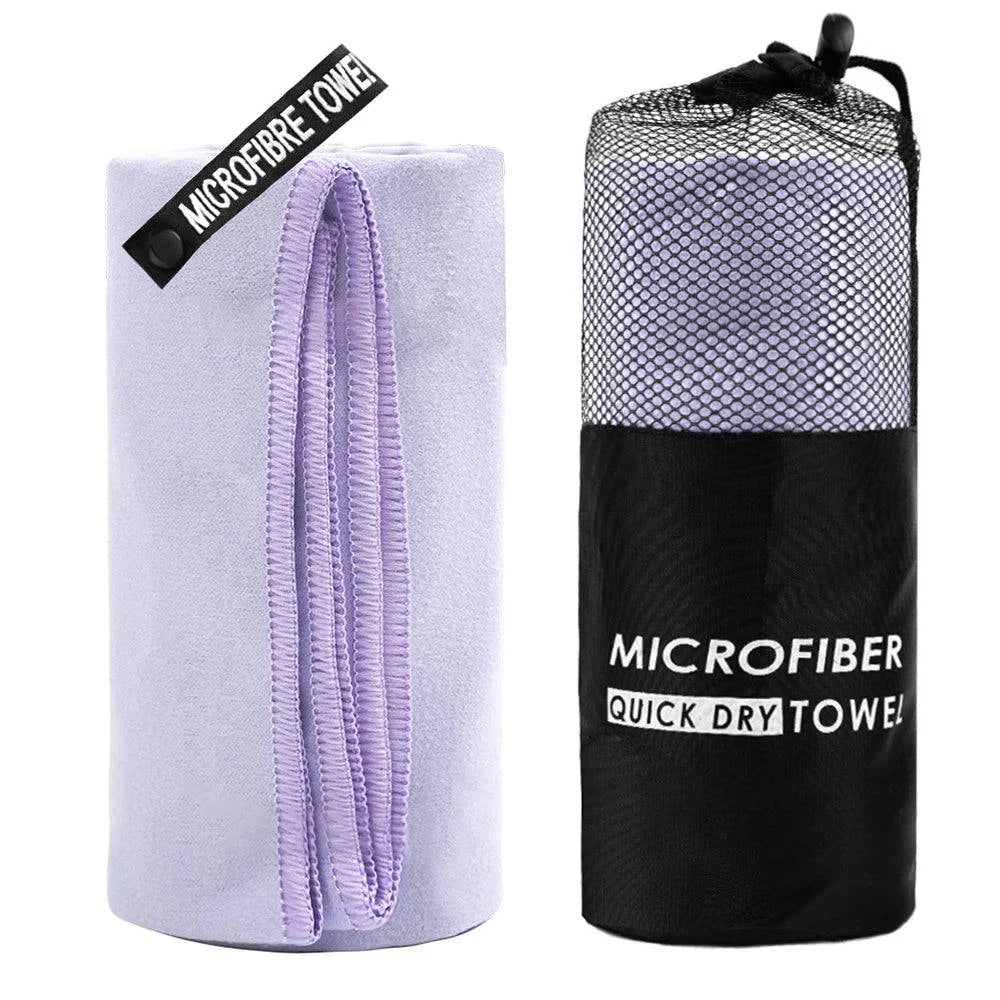 Microfiber Travel Towels Fast Drying Towel with Carry Bag and Quick-snap Hang Loop for Camping Beach Gym Backpacking-WAYBIKER