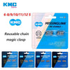 2 Pairs KMC Bicycle Missing Link 6/7/8/9/10/11/12 Speed Quick Magic Clasp Gold Silver Reusable For SHIMANO SRAM Bike Chains-WAYBIKER