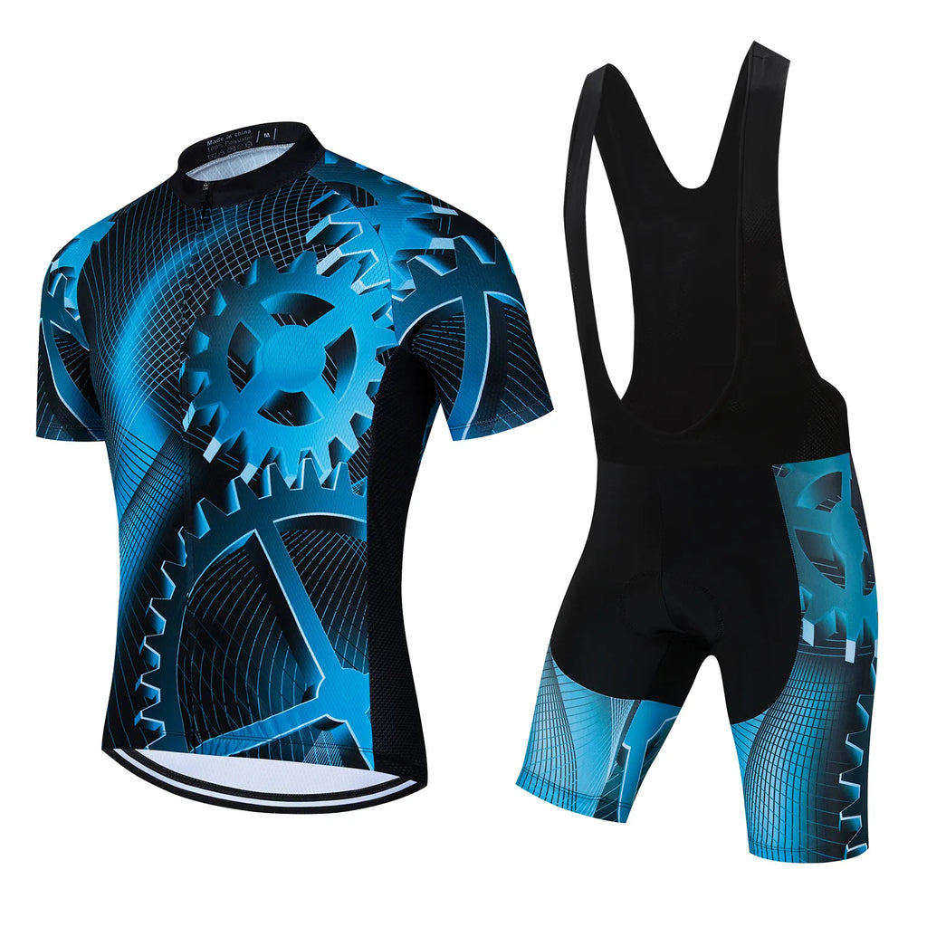 2024 Road Bike Jersey Set Men's Cycling Clothing Summer MTB Team Clothes Short Sleeve Uniform Triathlon Skinsuit Ropa De Hombre-WAYBIKER
