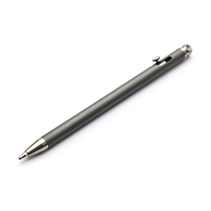 Mini Titanium Pen EDC Gadget Keychain Ballpoint Pen Practical Tactical Pen Outdoor Camping Hiking Cycling Equipment