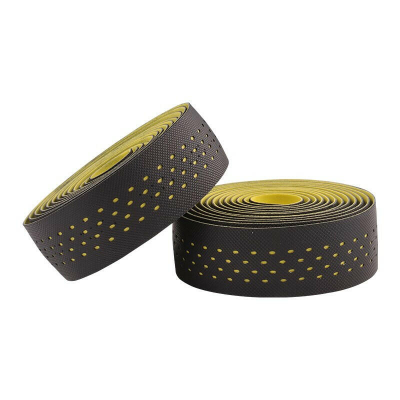 BOLANY Road Bike Punch Handlebar Tape Wrap Shockproof Anti-slip With Adhesive Back With Bar Plugs Bicycle Cycling Accessories-WAYBIKER