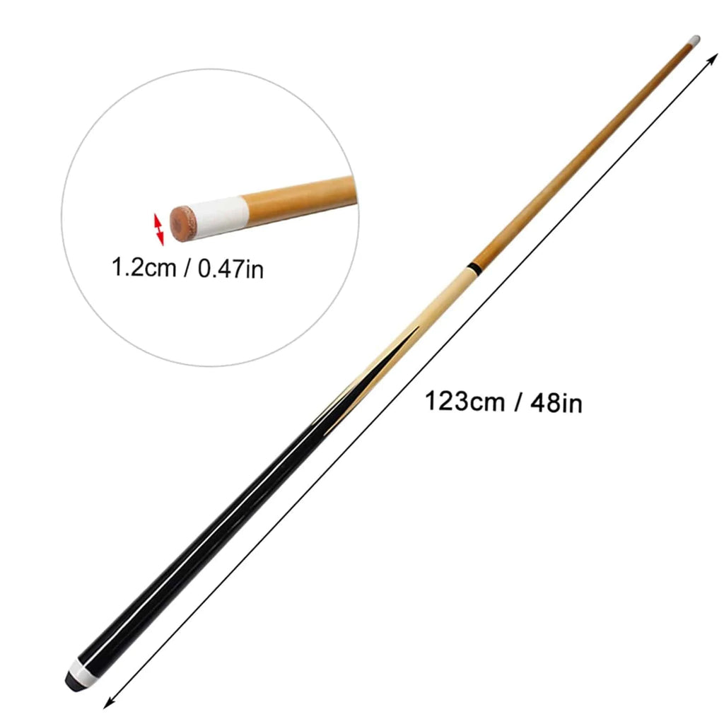 48In Junior Kid Billiard Shaft 2-Piece Wooden Pool Cue Stick Entertainment Snooker Billiard Tool-WAYBIKER