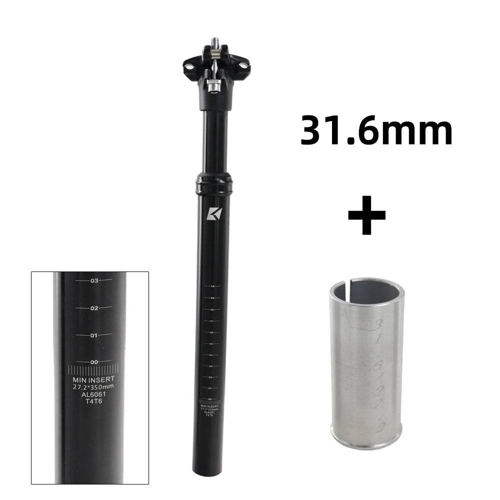 KOCEVLO Seatpost Suspension Dropper Mtb 27 2 Bicycle Seat Post Hanging Saddle Tube 30.9 With Shock Absorber Saddle Mountain Bike-WAYBIKER
