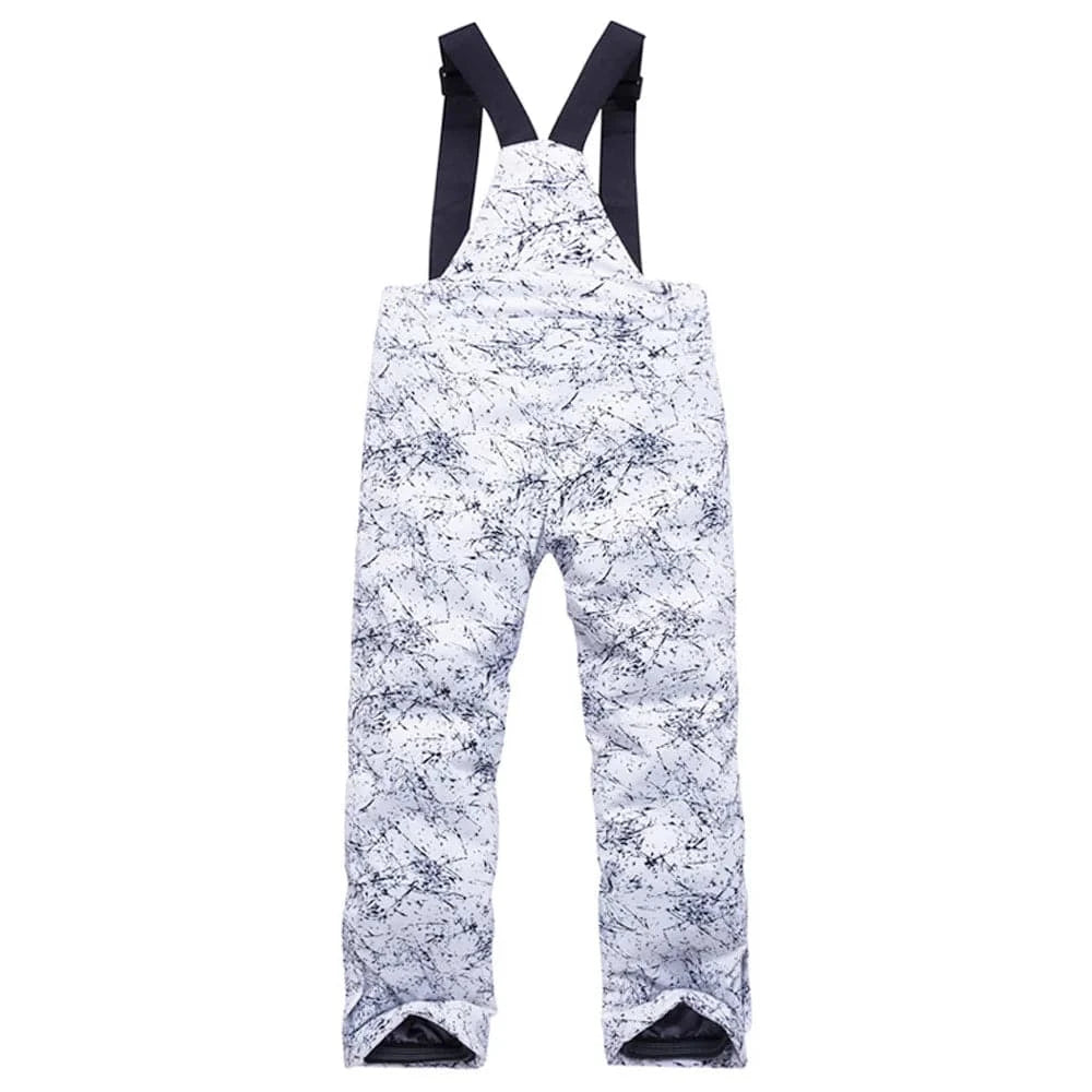 Snow Pants Kids Waterproof Warm Ski Pants with Adjustable Suspenders Windproof Ski Pants For Boys / Girls-WAYBIKER