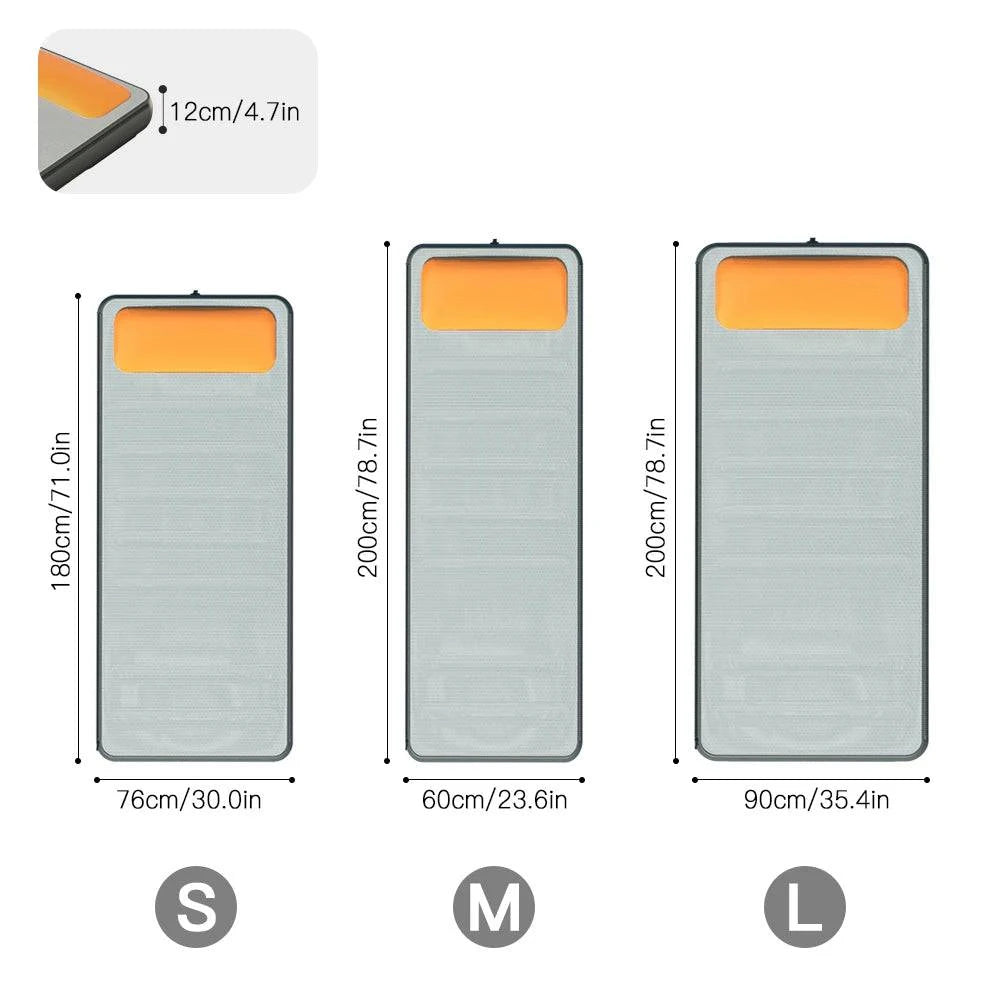 Ultralight Mattress One-piece Self-inflating Sleeping Pad Insulate Mat Inflatable Cushion for Camping Hiking Travel Equipment-WAYBIKER