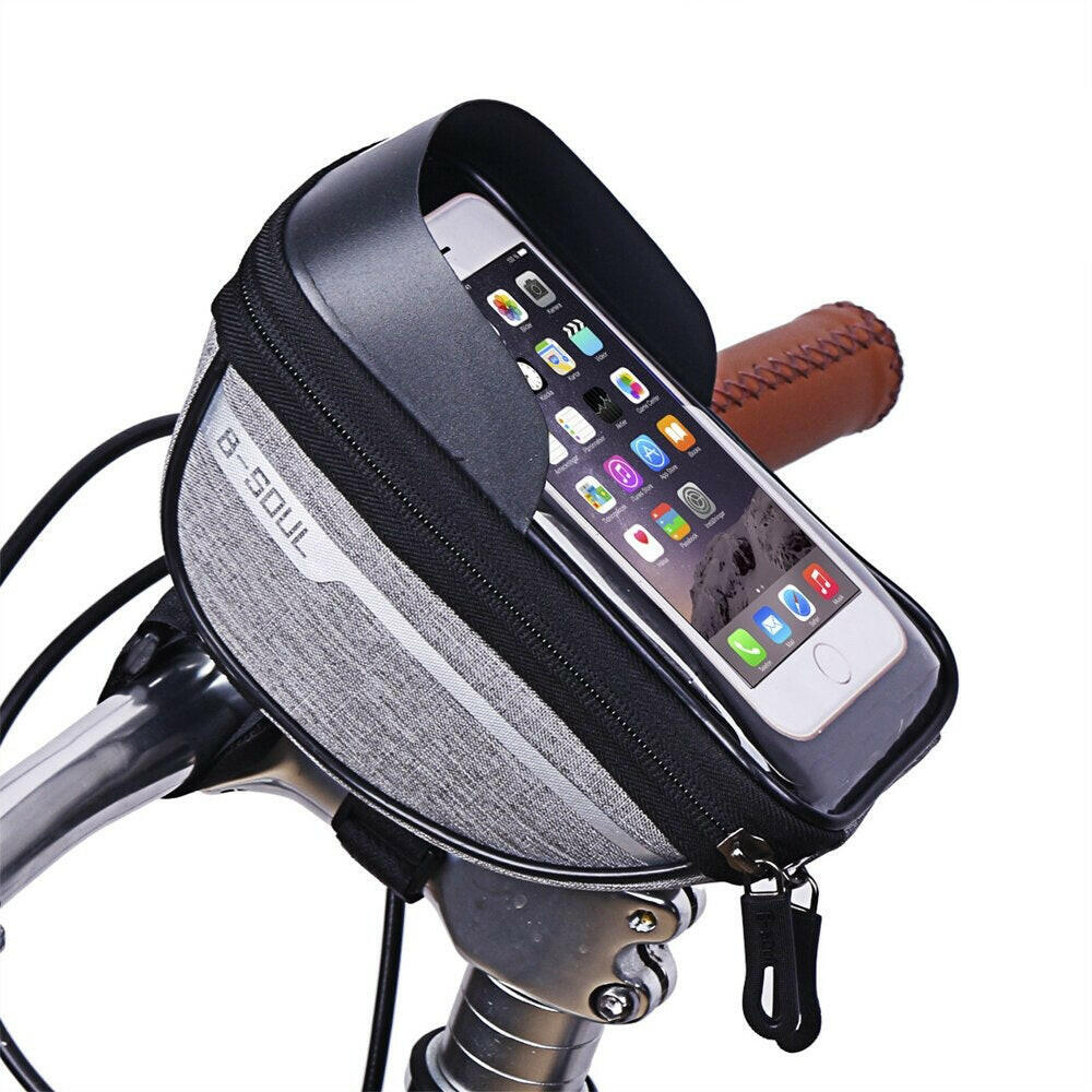 6.5 Inches Bicycle Bag Waterproof MTB Tube Handlebar Bag Case Bicycle Mobile Phone Front Bag Cycling Bike Accessories-WAYBIKER