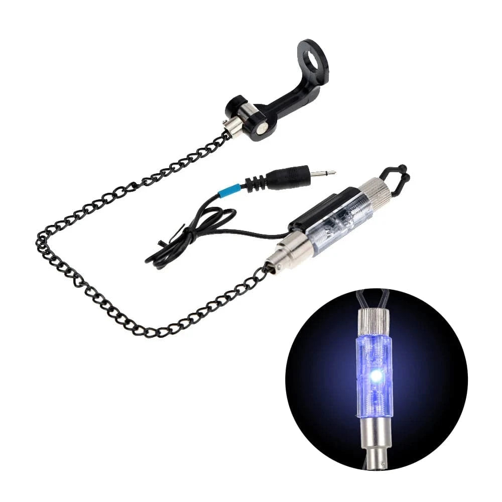 Iron Fishing Bite Alarm Chain Hanger Swinger LED Illuminated Indicator For Outdoor Fishing Tools Fishing Accessories-WAYBIKER