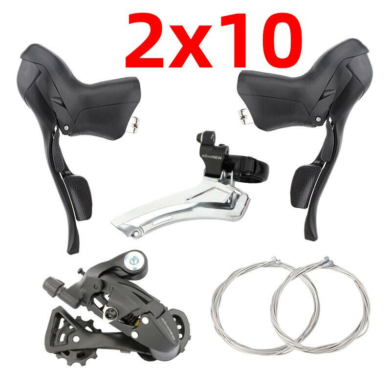 MicroNEW Road Bike Shifters 3x7 3x8 3x9 3x10 3X11Speed Brake Lever Bicycle 2x7 2x8 2x9 2x10 Speed Derailleur for Shimano-WAYBIKER