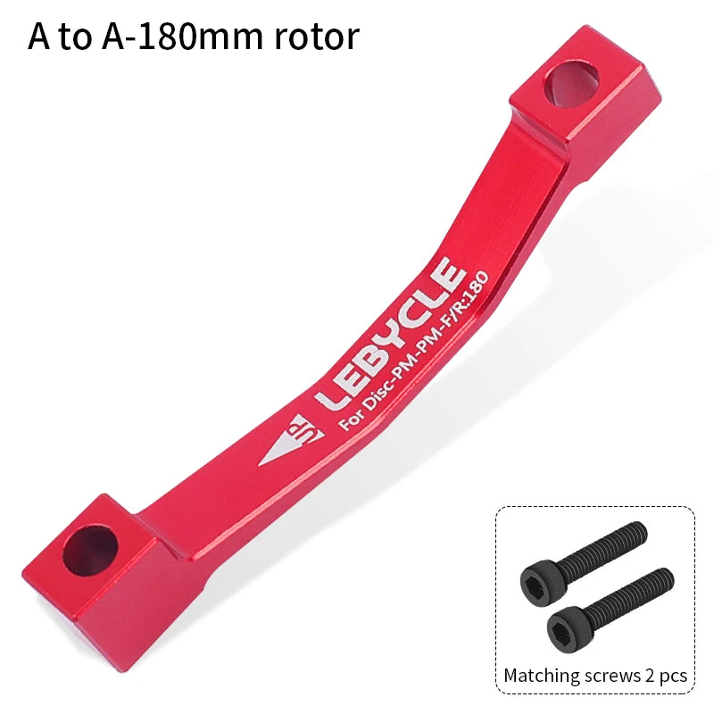 Lebycle MTB Bike Disc Brake conversion seat Front Rear 180 203mm Rotor Caliper Adapter CNC AL-T6 Post Mount Bicycle Accessories-WAYBIKER