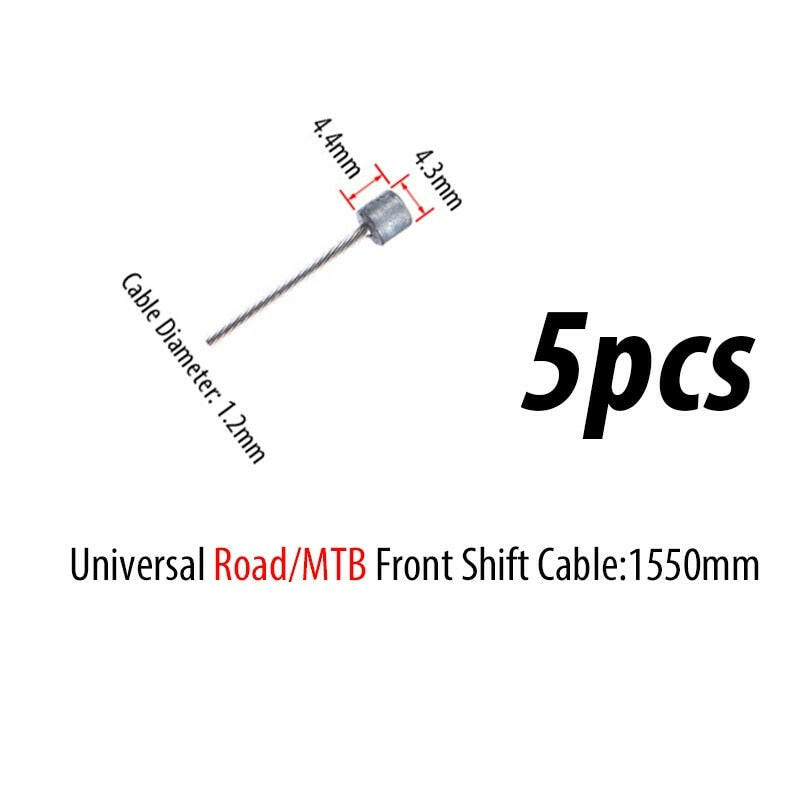10PC Bicycle Brakes Line Road Mountain Bike Brake Cable Universal Bicycle Shift Cable Durable Road MTB Brake Shift Wire-WAYBIKER