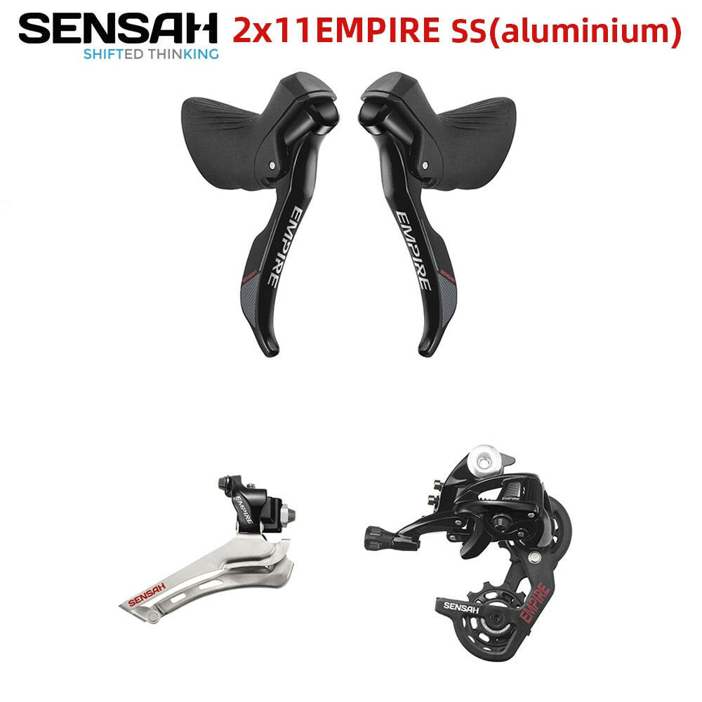SENSAH EMPIRE 4 Kits GS/SS 2x11 Speed 22s Road Groupset R/L Shifter+FD+RD Derailleurs aluminium-WAYBIKER