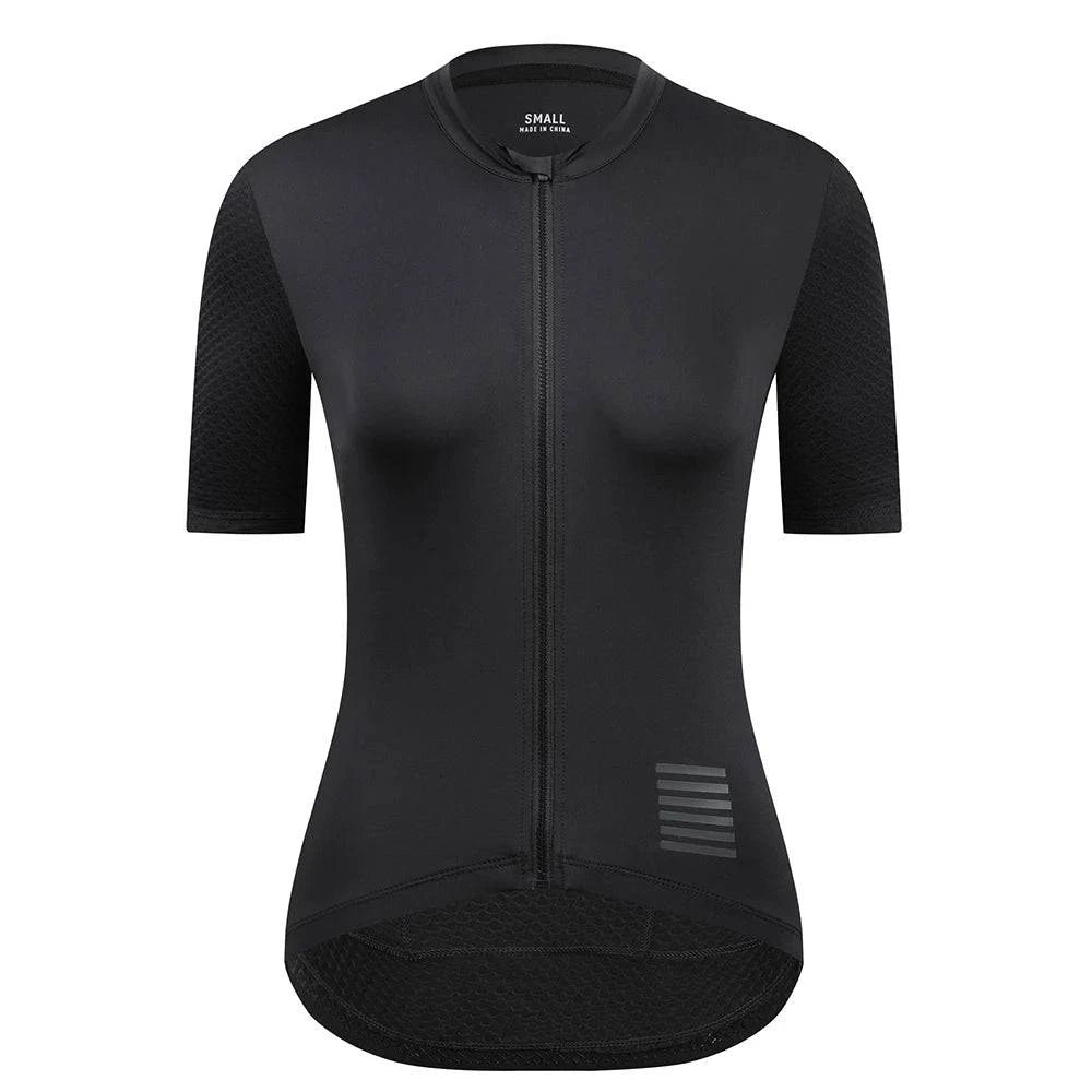 YKYWBIKE Women Cycling Jersey Short Sleeve Slim Female Bicycle Jersey Road Bike Shirt Pro Team Cycling Clothes Breathable-WAYBIKER