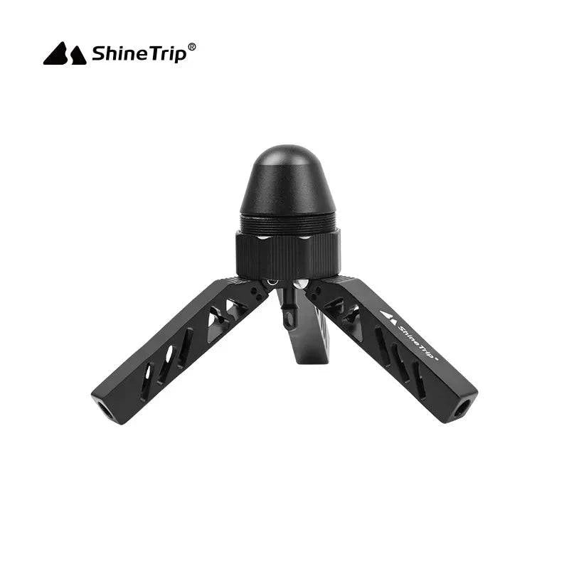 ShineTrip Outdoor Multifunctional Aluminum Alloy Tripod Camping Rack Outdoor Pan Tilt Lamp Rack Tent Support Tripod-WAYBIKER