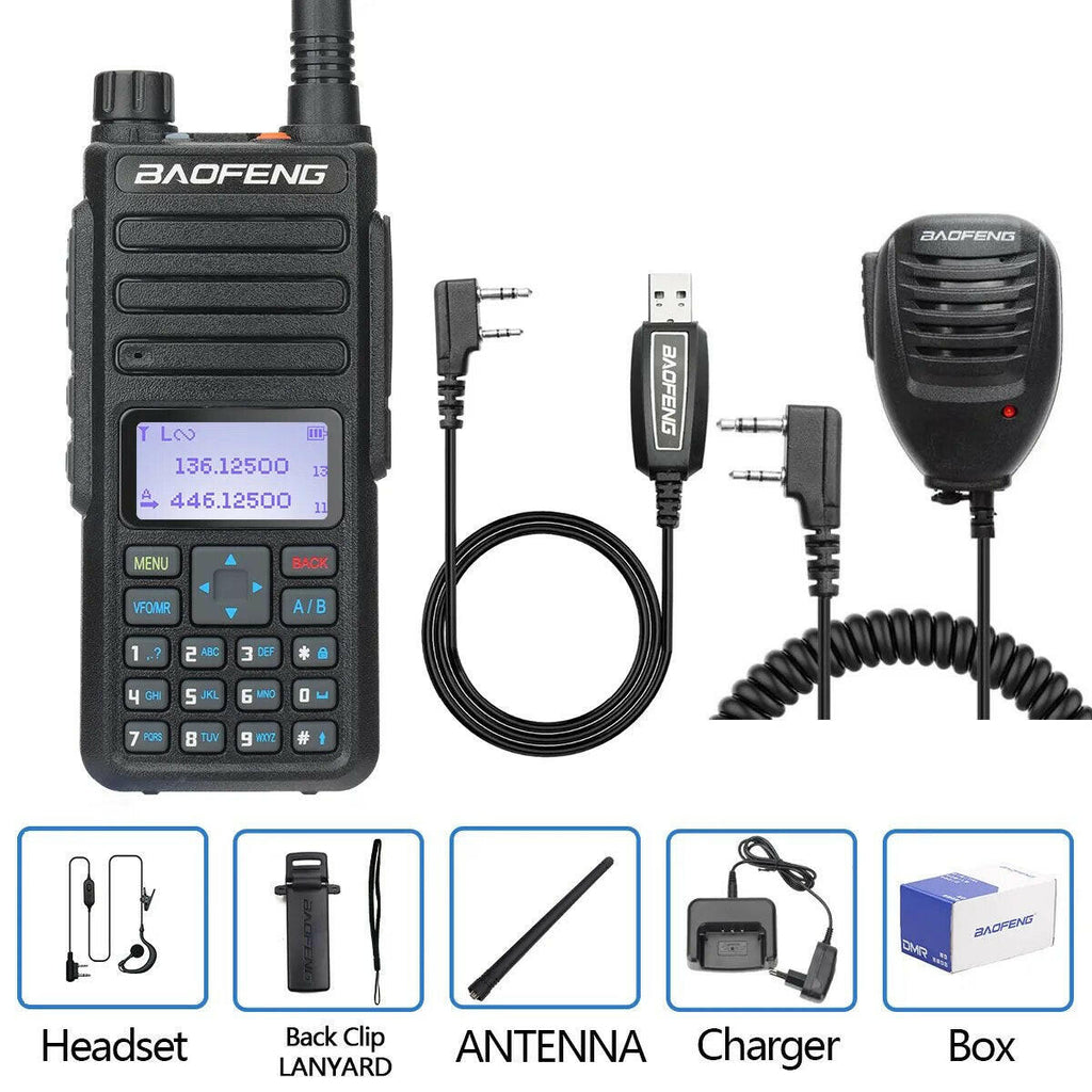 Baofeng DR-1801 Long Range Dual Band DMR Digital/Analog Walkie Talkie Tier 1&2 tier II Dual Time Slot Upgrade Of DM-1801 Radio-WAYBIKER