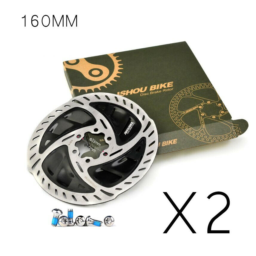 GOLDIX 6Bolt Bicycle Brake Rotor 140/160mm Disc Brake Pad for Mountain Bike Gravel and Road Bike Fast Cooling Rotor RT900-WAYBIKER