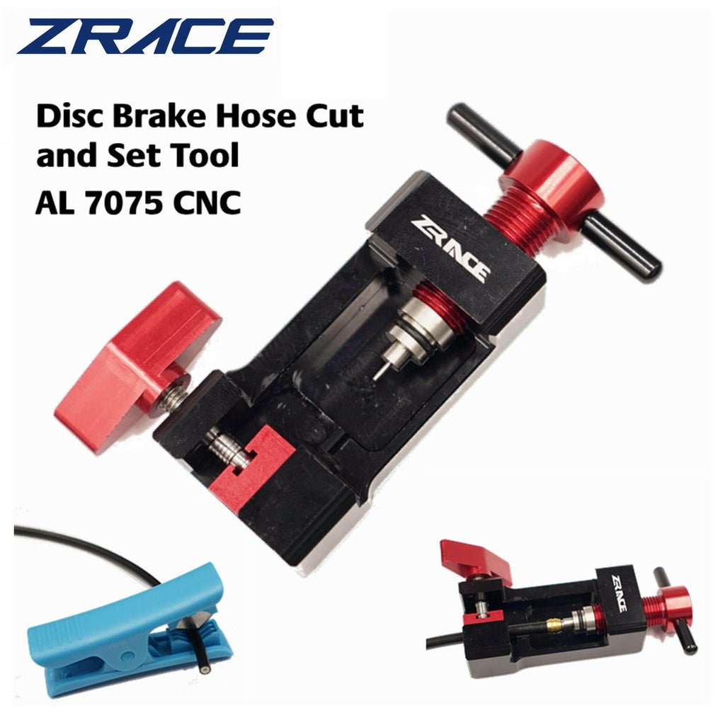 ZRACE Disc Brake Hose Cut and Set Tool, Hose Cutting & Insert & Olive & Connector Insert Tool