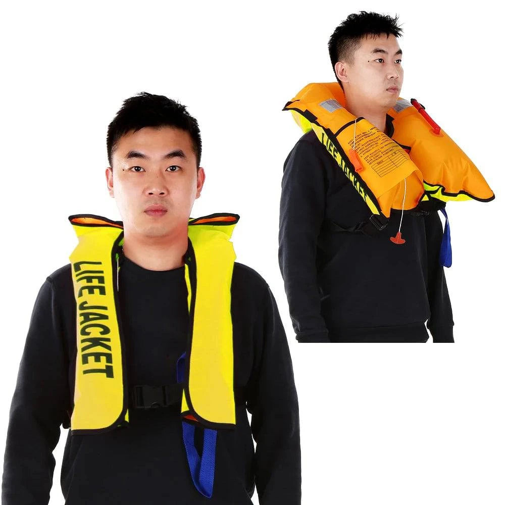 Auto Inflatable Adults Life Jacket Adult Life Vest Safety Float Suit for Water Sports Kayaking Fishing Surfing Survival Jacket-WAYBIKER