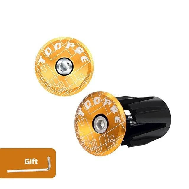 TOOPRE MTB Road Bike Handlebar End Plugs Bicycle Grip Handle Bar End Cap Aluminum Alloy MTB Handlebar Grips Plugs Caps-WAYBIKER