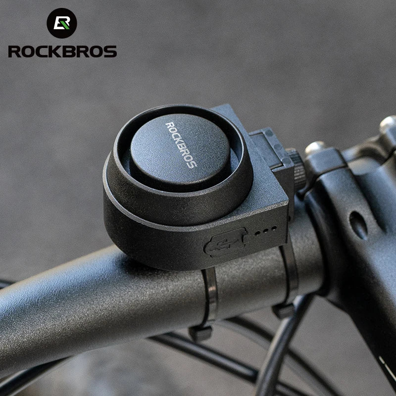 ROCKBROS Bicycle Bell Type-C Vibration Anti Theft Electric Bike Alarm