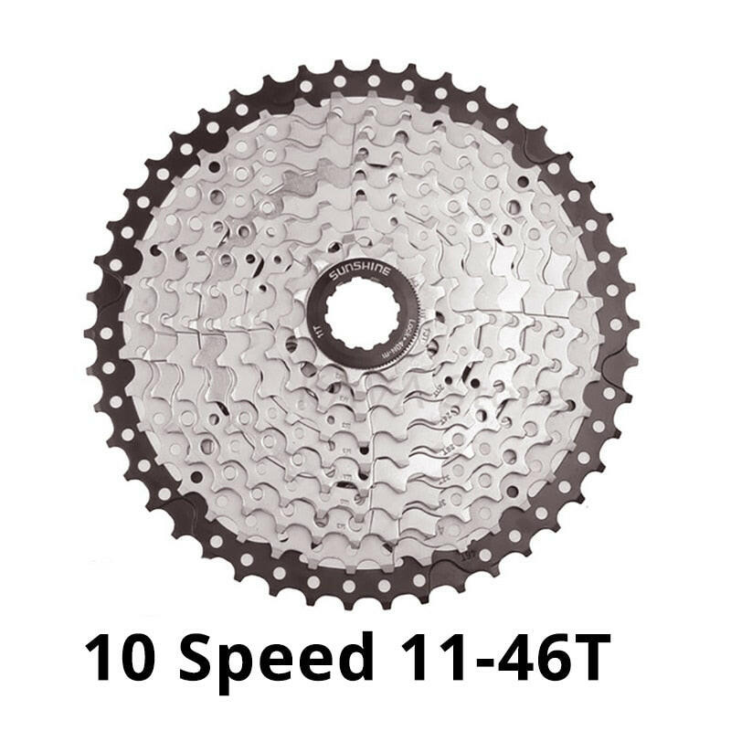 SUNSHINE 10 Speed Cassette 10S 11S 12S MTB Bike Road Bicycle Freewheel 10V 11V 12V 36/42/46/50T 52T for Deore M6000 M6100 SRAM-WAYBIKER