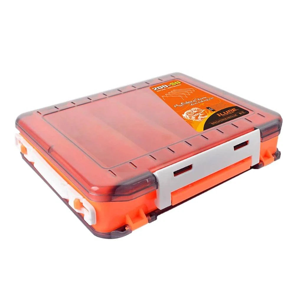 Double Sided Fishing Box Fishing Accessories Lures Hooks Storage Box Fishing Tackle Organizer Box-WAYBIKER